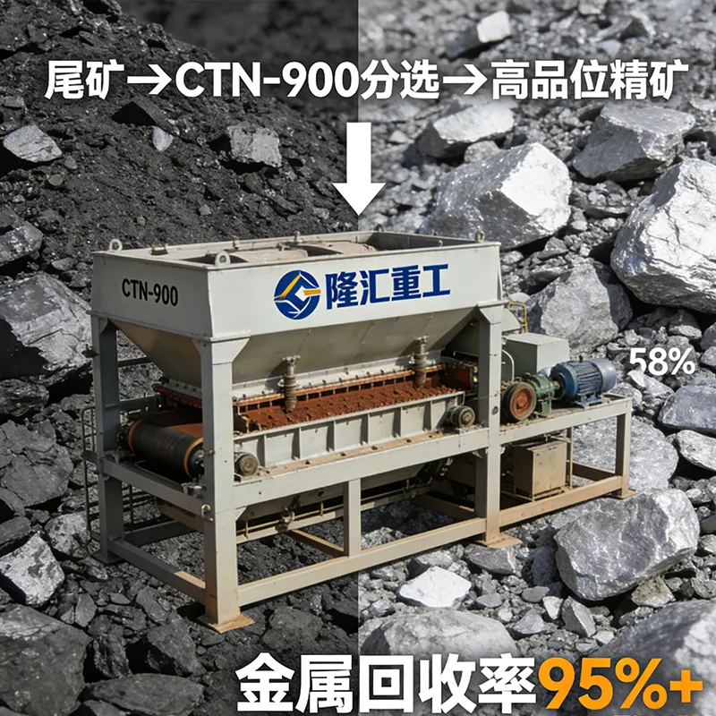 Магнитный сепаратор с прямоточным корытом CTS-600.3